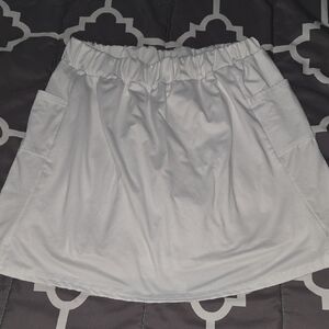 Chic White A-Line Women's Skirt